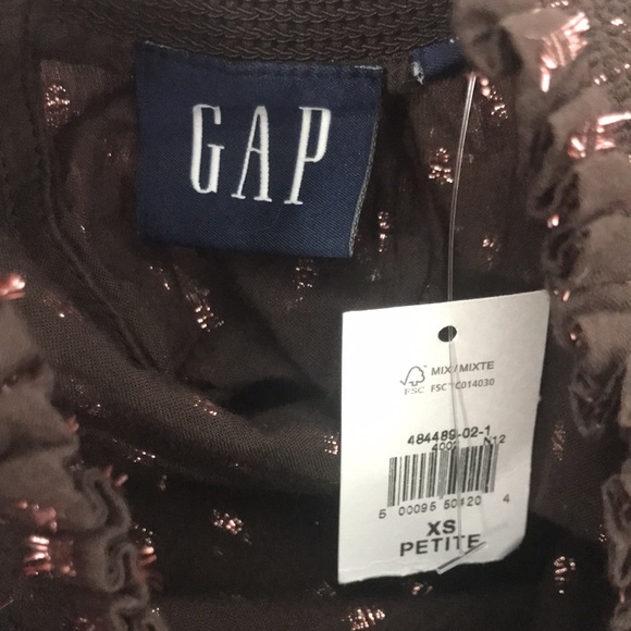 NWT Gap Mockneck Metallic Mini Dress - Picture 6 of 7